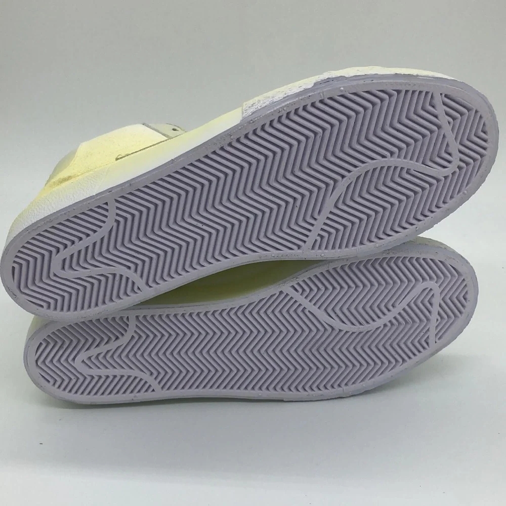 MEN'S NIKE SB ZOOM BLAZER MID PREMIUM DR9087-700 LEMON WASH / WHITE - Picture 5 of 5